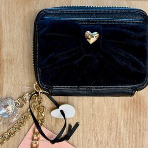 Juicy Couture Black Velour Women's Wallet